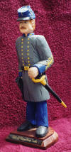 1861 CONFEDERATE MARINE.  This carving is 11" tall and painted in water base acryllics.  He lives in Jacksonville, NC (1995)